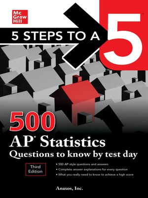 cover image of 5 Steps to a 5: 500 AP Statistics Questions to Know by Test Day